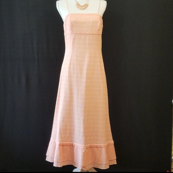 SOLD Express Dress Coral Peach Sundress Juniors - Picture 6 of 6